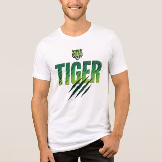 Green Tiger Bold Typography  Tri-Blend Shirt