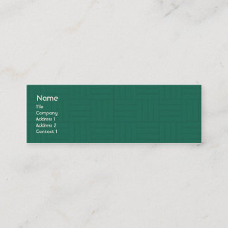 Green Tile - Skinny Mini Business Card