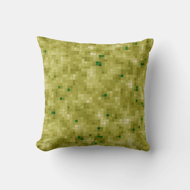 Green Tiled Design Cushion (Front)