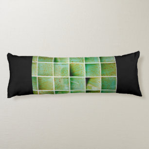 Green tiles body cushion