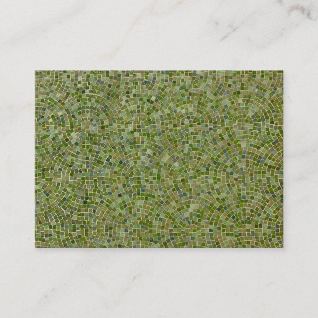 green tiles business card (Front)
