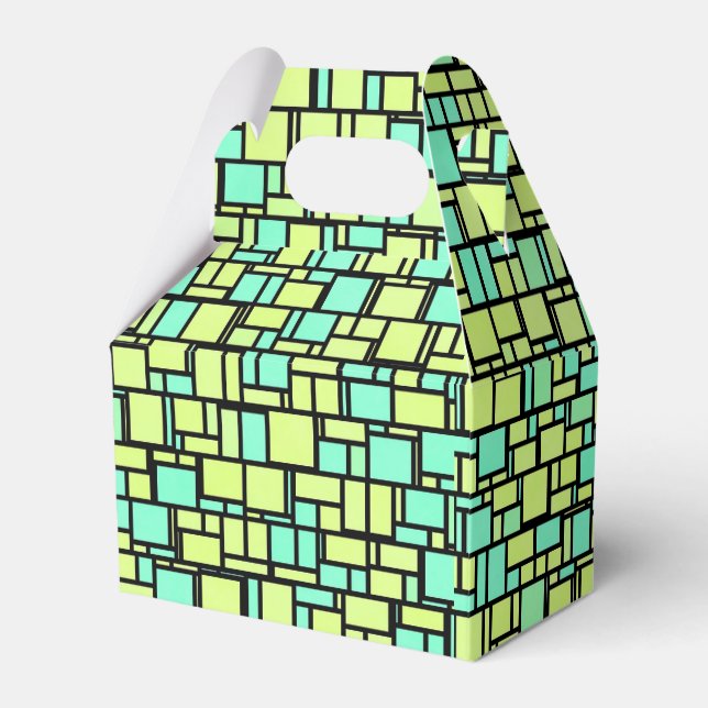 Green TIles Favour Box (Front Side)