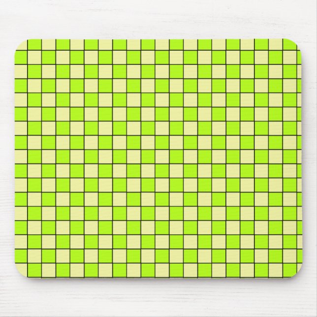 Green Tiles Mouse Pad (Front)