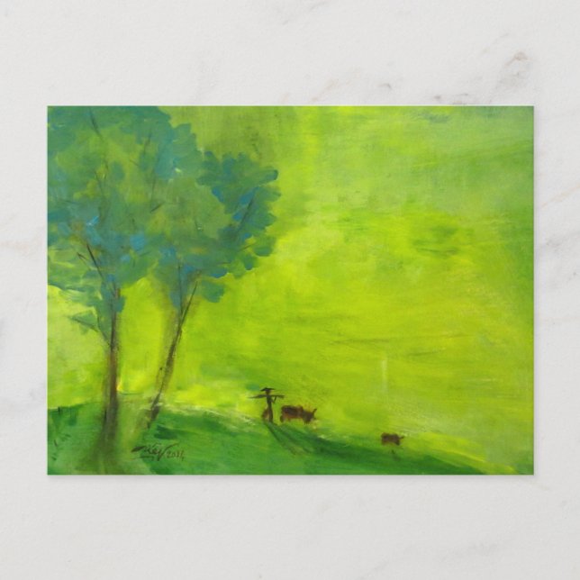 Green time postcard (Front)