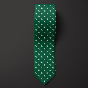 Green Tiny Footballs Tie