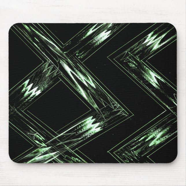 Green to Black Pattern Mouse Pad (Front)