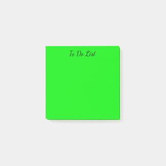 Green To Do List Post-it Notes