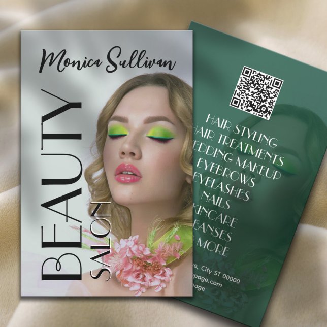 Green tone beauty salon flyer (Creator Uploaded)