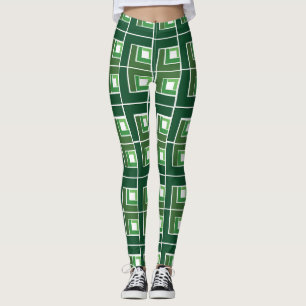 Green Topsy Turvy  Leggings