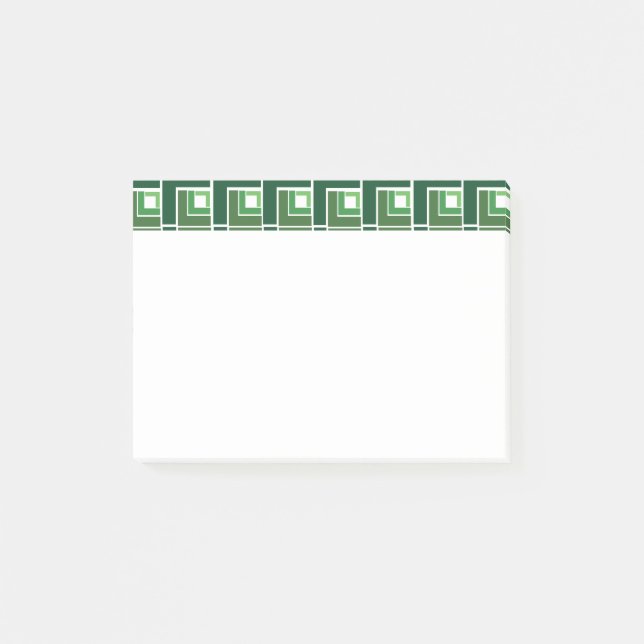Green Topsy Turvy  Post-it Notes (Front)