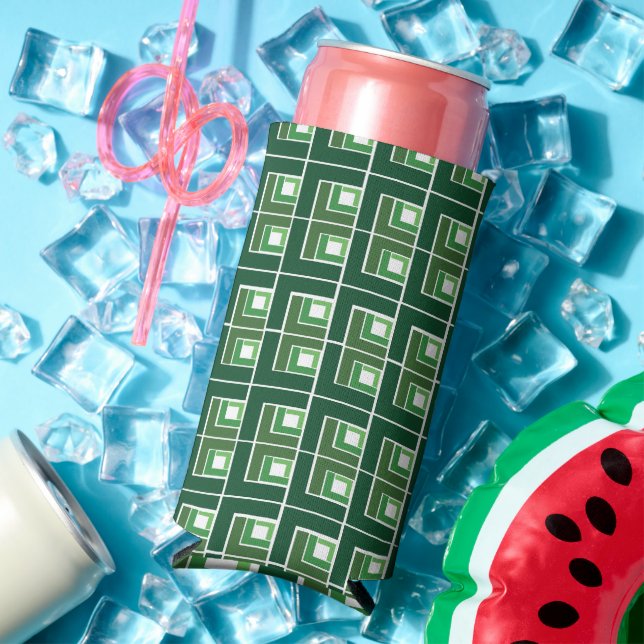 Green Topsy Turvy  Seltzer Can Cooler (In Situ Summer)