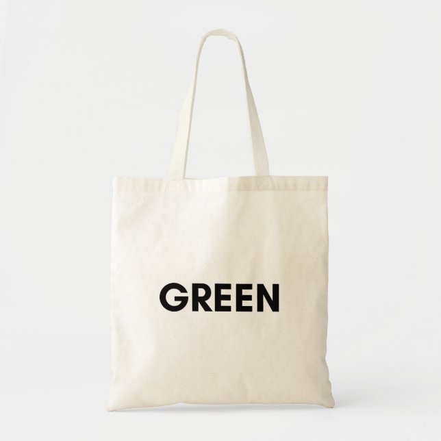 green tote bag (Front)