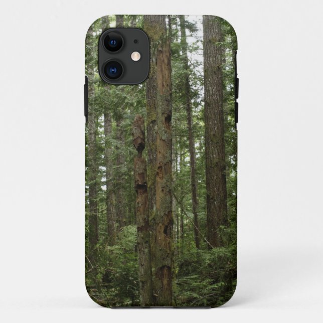 Green Totem Tree Forest Nature Scene Case-Mate iPhone Case (Back)