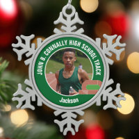 Green Track & Field Photo High School Athlete