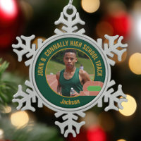 Green Track & Field Photo High School Runner