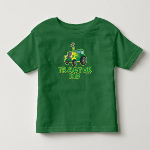 Green Tractor Kid Toddler T-Shirt