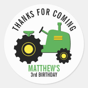 Green Tractor Lawn Mower Stickers