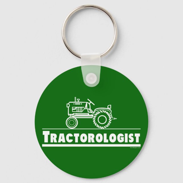 Green Tractor Ologist Key Ring (Front)