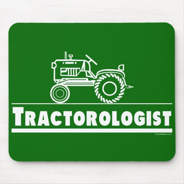 Green Tractor Ologist Mouse Pad (Front)