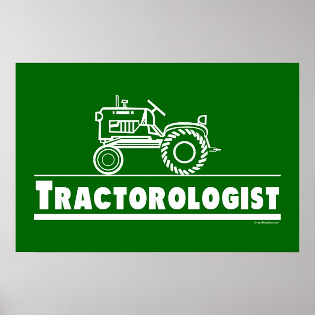 Green Tractor Ologist Poster (Front)