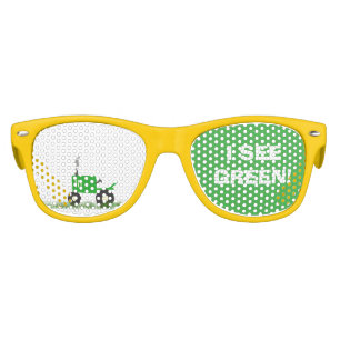 Green Tractor Party Shades