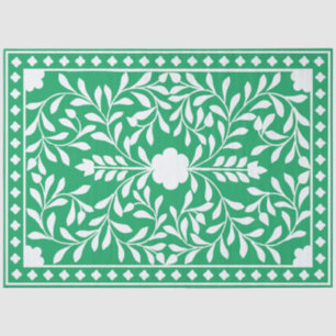 Green Traditional Bone Inlay Decoupage Paper