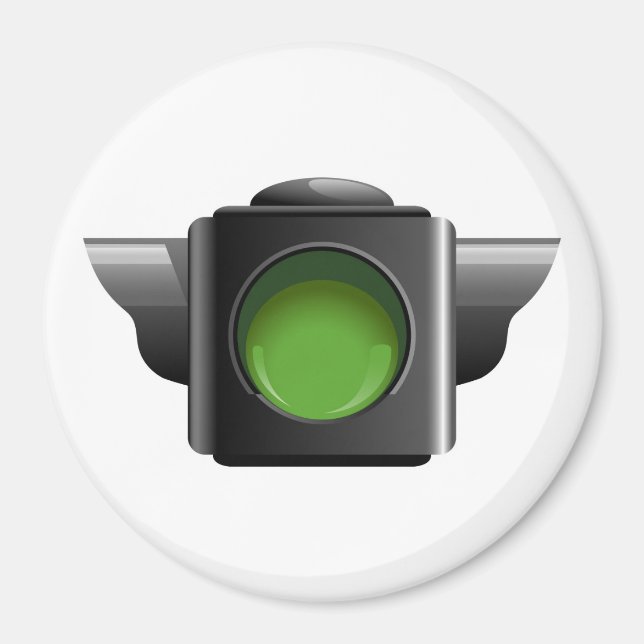 Green Traffic Light for Classroom Management Magnet (Front)