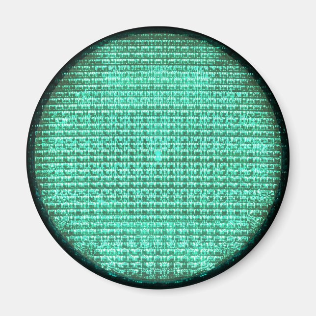 Green Traffic Light Magnet (Front)