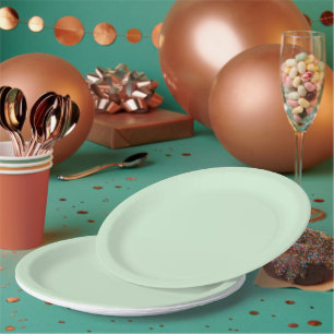 Green Tranquillity Paper Plate
