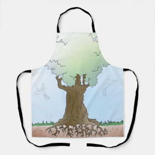 GREEN TREE APRON