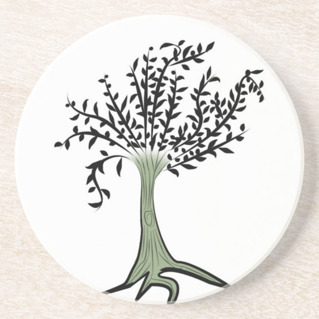 Green tree coaster (Front)