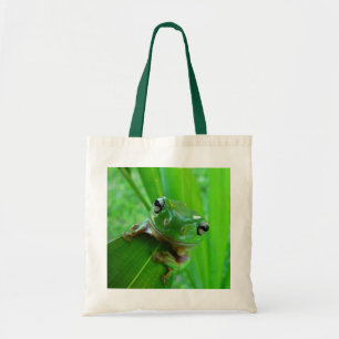 Green Tree Frog Tote Bag