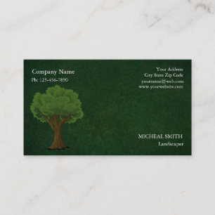 Green Tree Garden Lawn Care and Landscape Business Card