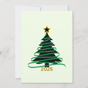 Green Tree Holiday Card