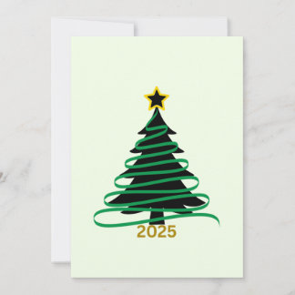 Green Tree Holiday Card