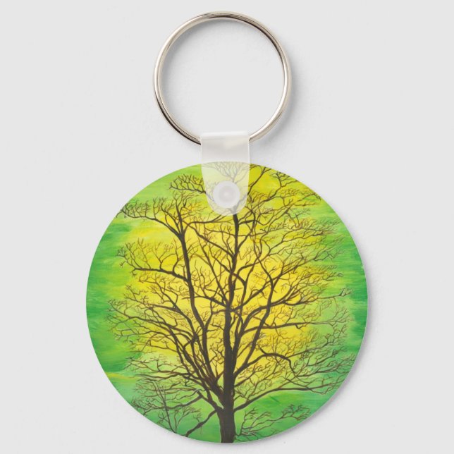 Green Tree Key Ring (Front)