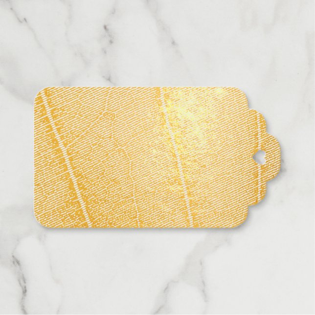 Green Tree Leaf Gift Tags (Front (Horizontal))