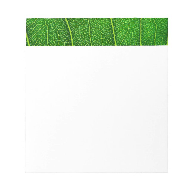 Green Tree Leaf Notepad (Front)