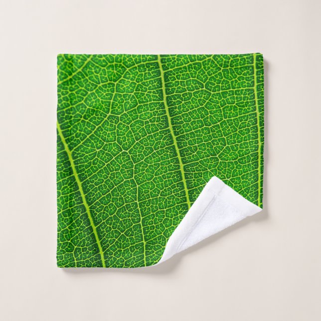 Green Tree Leaf Wash Cloth (Wash Cloth)