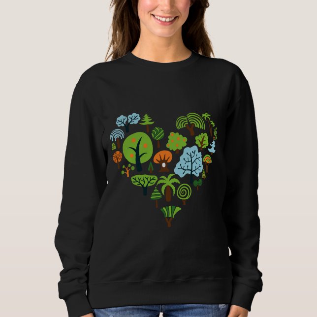 Green Tree Love Sweatshirt (Front)