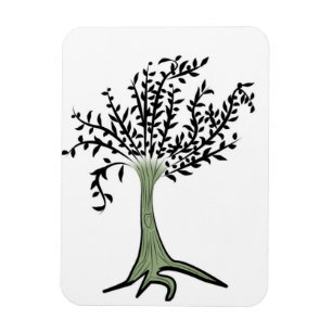 Green tree magnet