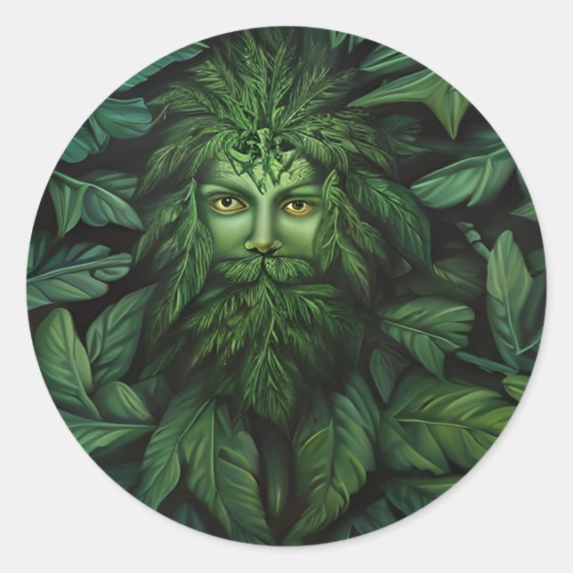 Green Tree Man stickers (Front)