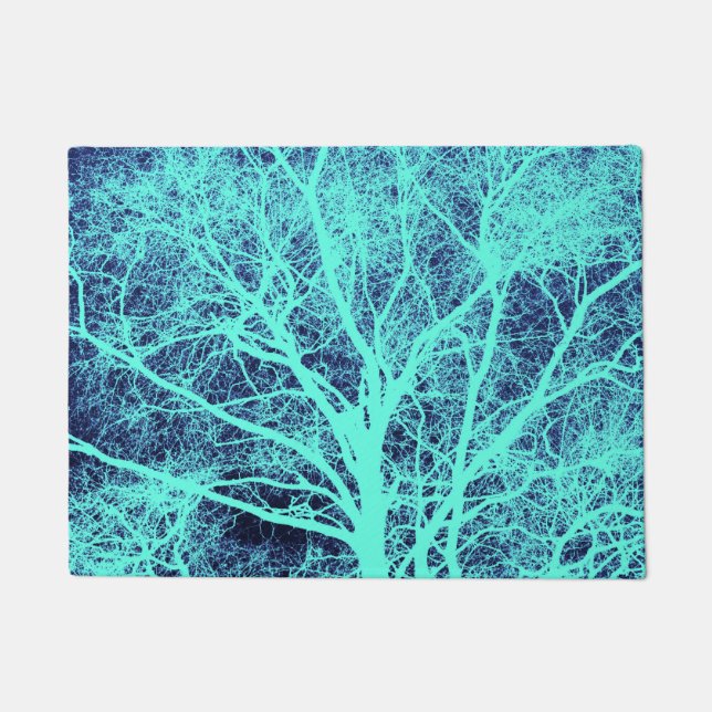 Green tree silhouette doormat (Front)