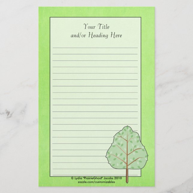 Green Tree Stationery (Front)