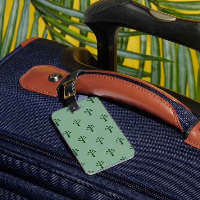Green Trees  Luggage Tag (Front Insitu 1)