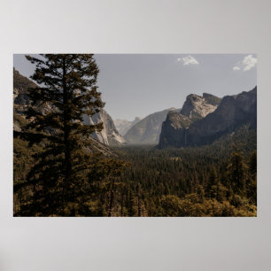 GREEN TREES NEAR MOUNTAIN DURING DAYTIME POSTER