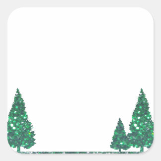 Green Trees Stickers
