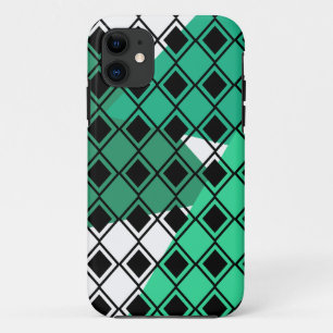 Green Triangle Harlequin Case-Mate iPhone Case