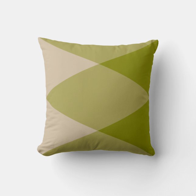Green Triangles Cushion (Front)