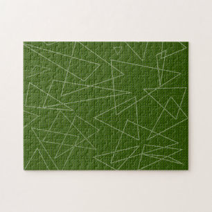 Green Triangles Jigsaw Puzzle